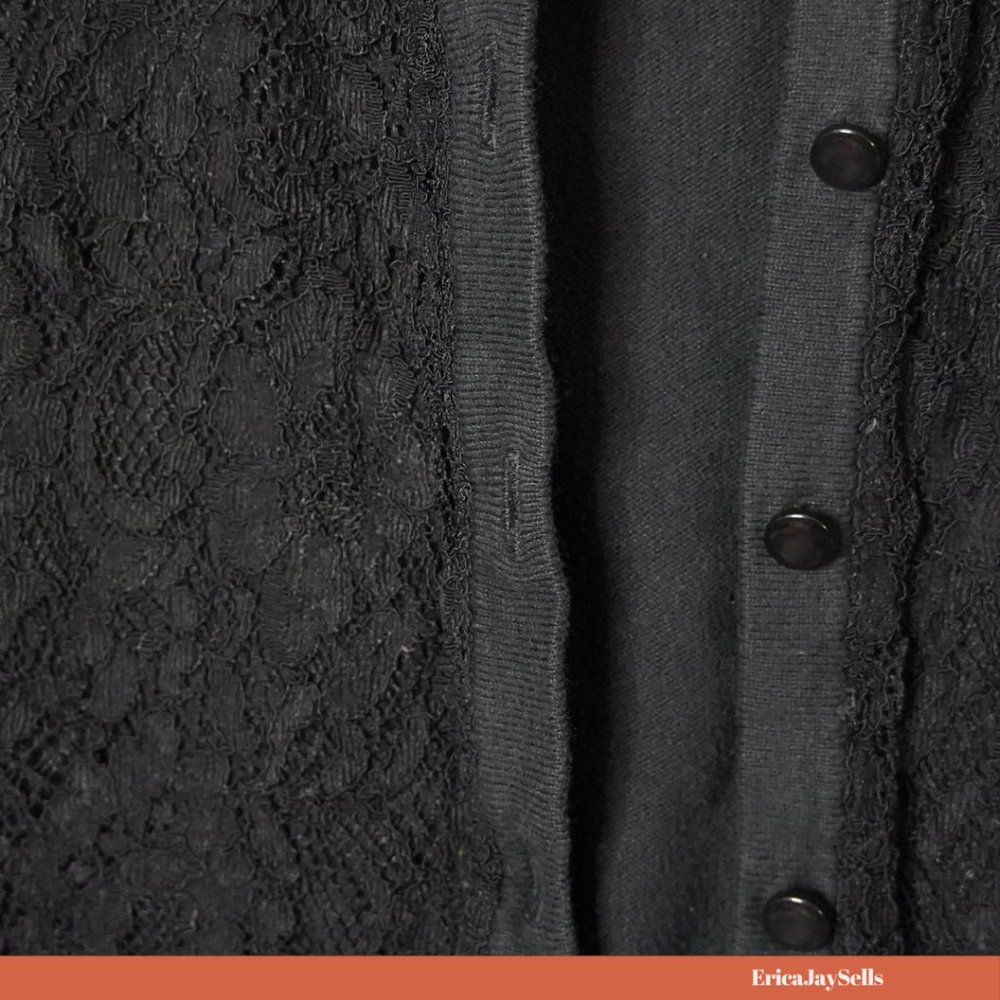 Lace Button Up Cardigan Sweater